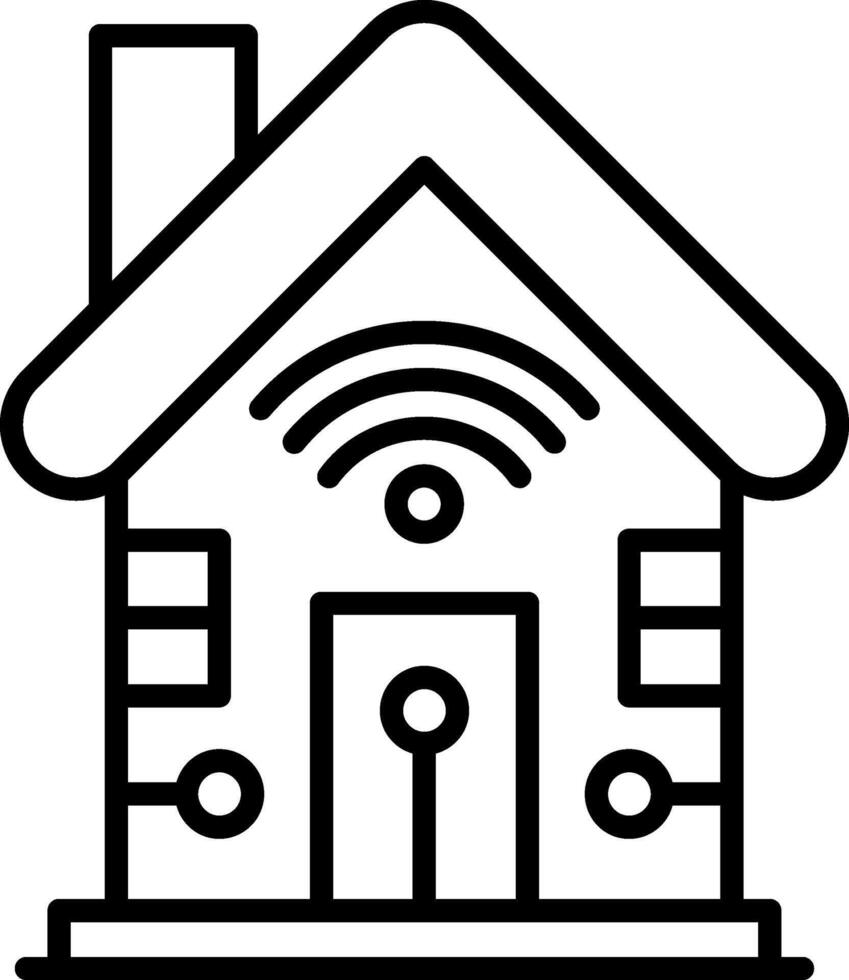 Smart House Intelligent Home System vector