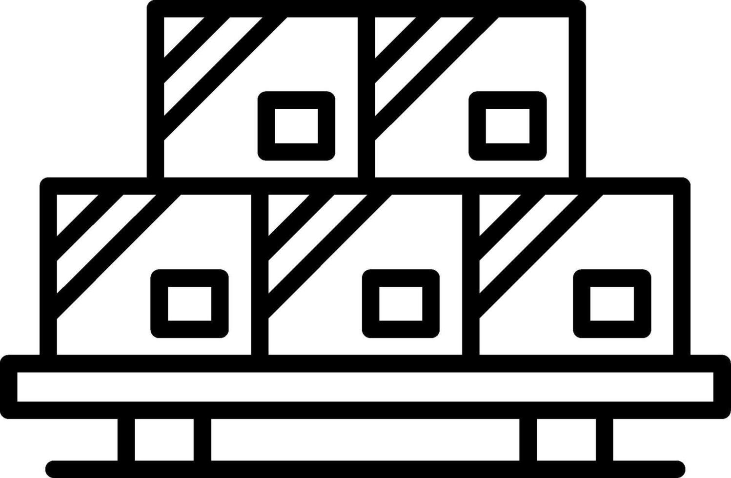 Warehouse Storage Space vector