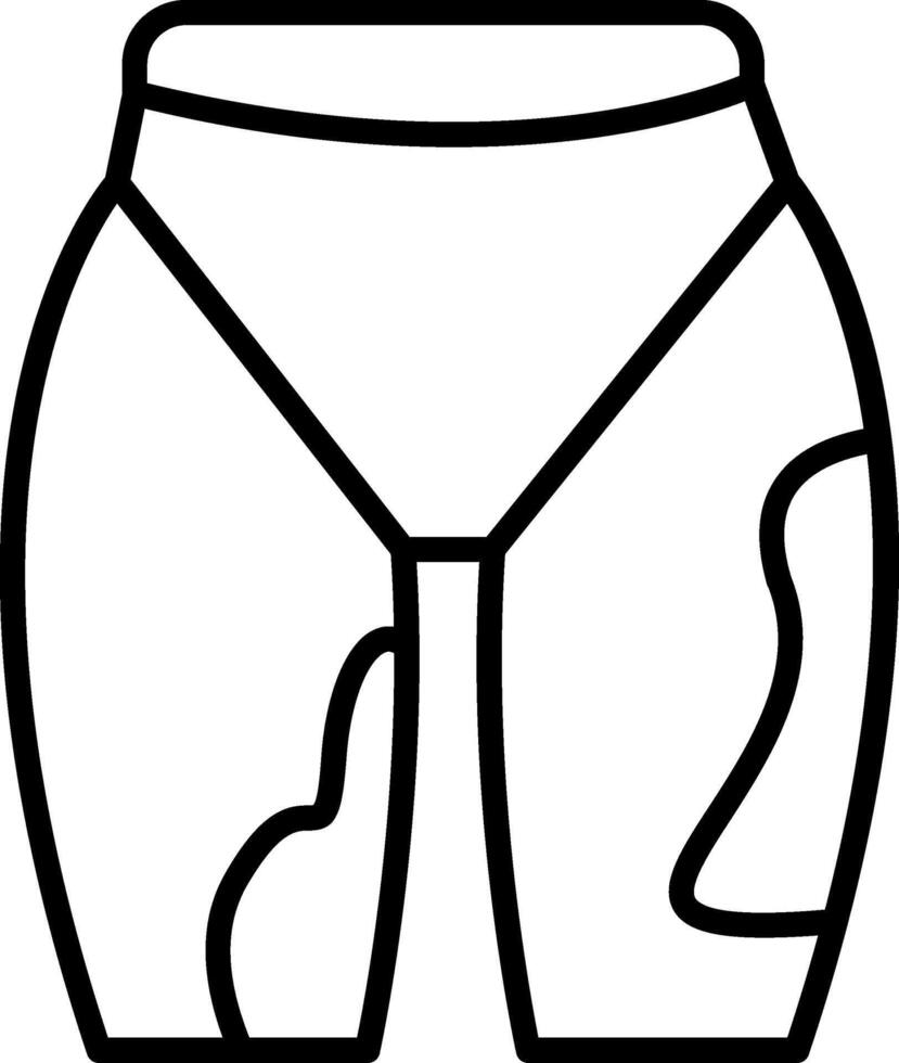 Thigh Sun Burn Marks Skin Injury vector