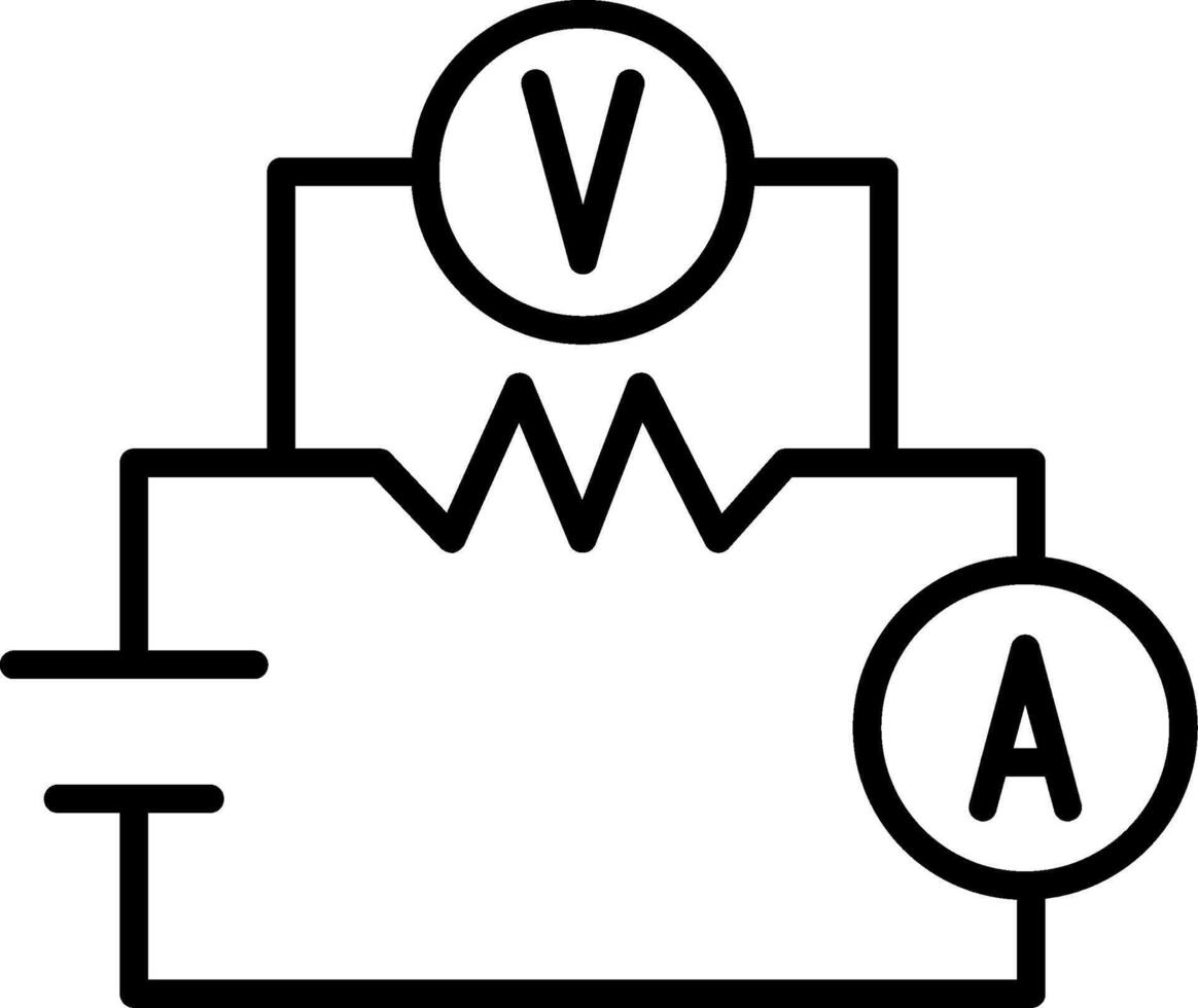 Ohms Law Diagram vector