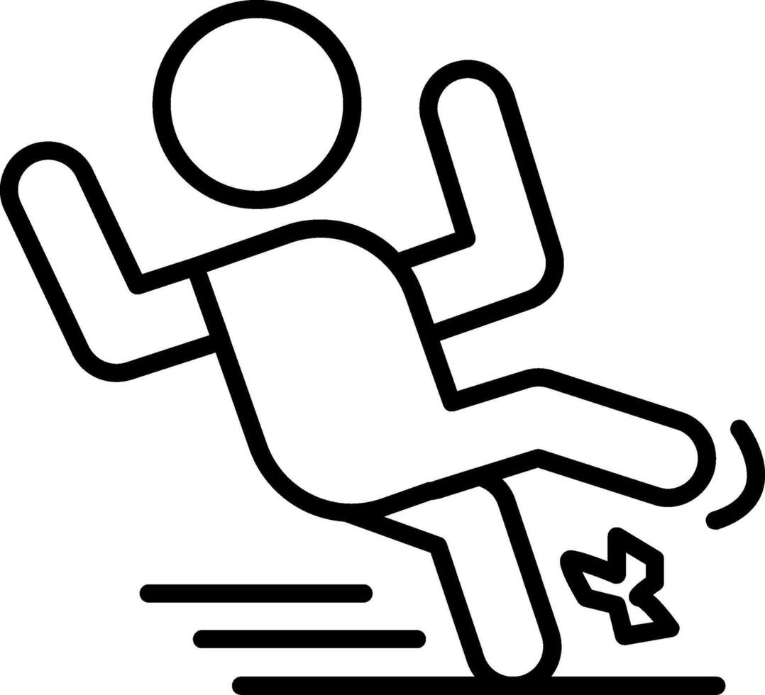 Slip Fall Hazard vector