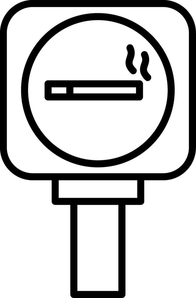 Smoking Area Designated Smoking Zone vector