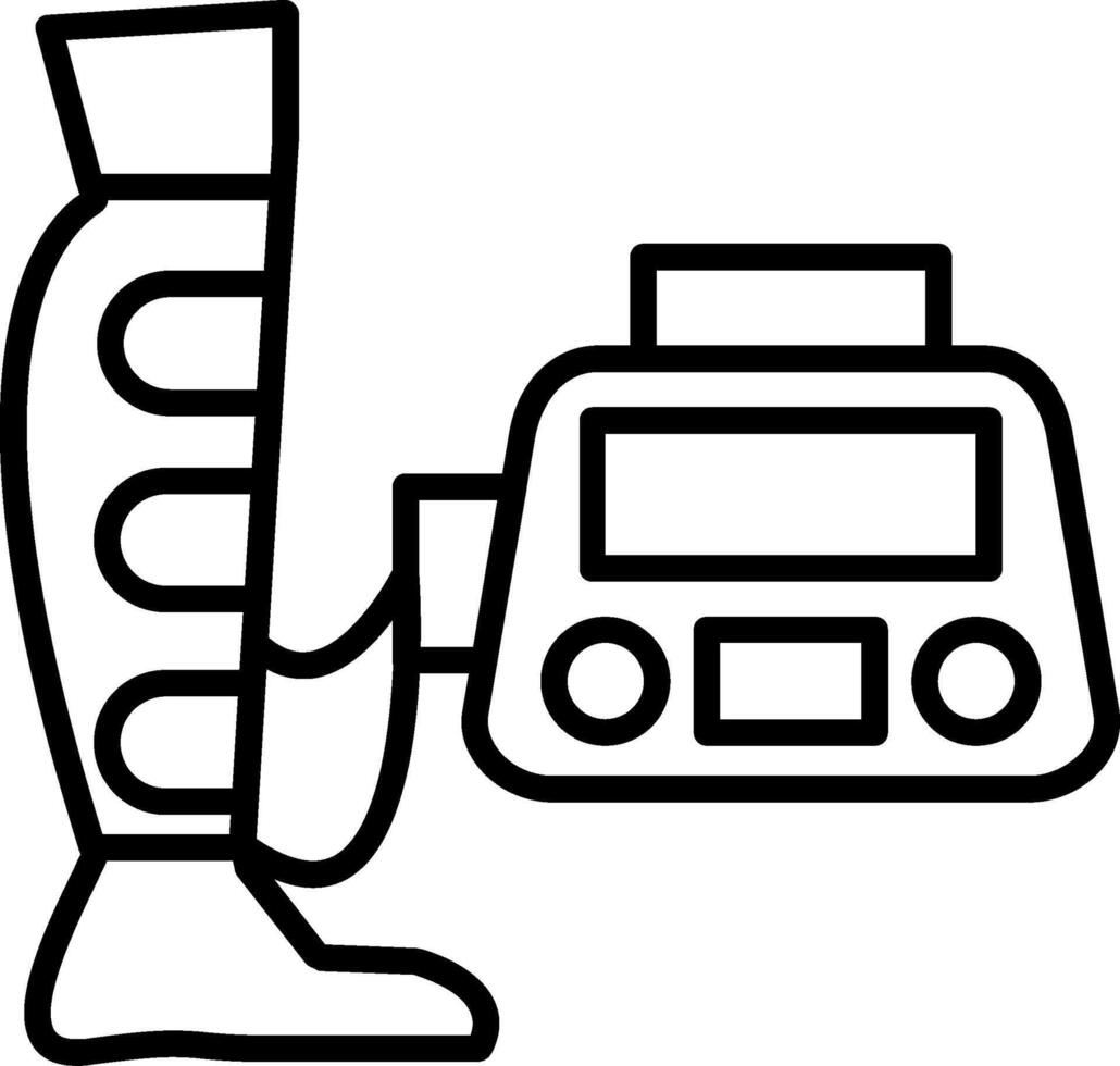 Deep Vein Thrombosis Pump Circulation Aid vector
