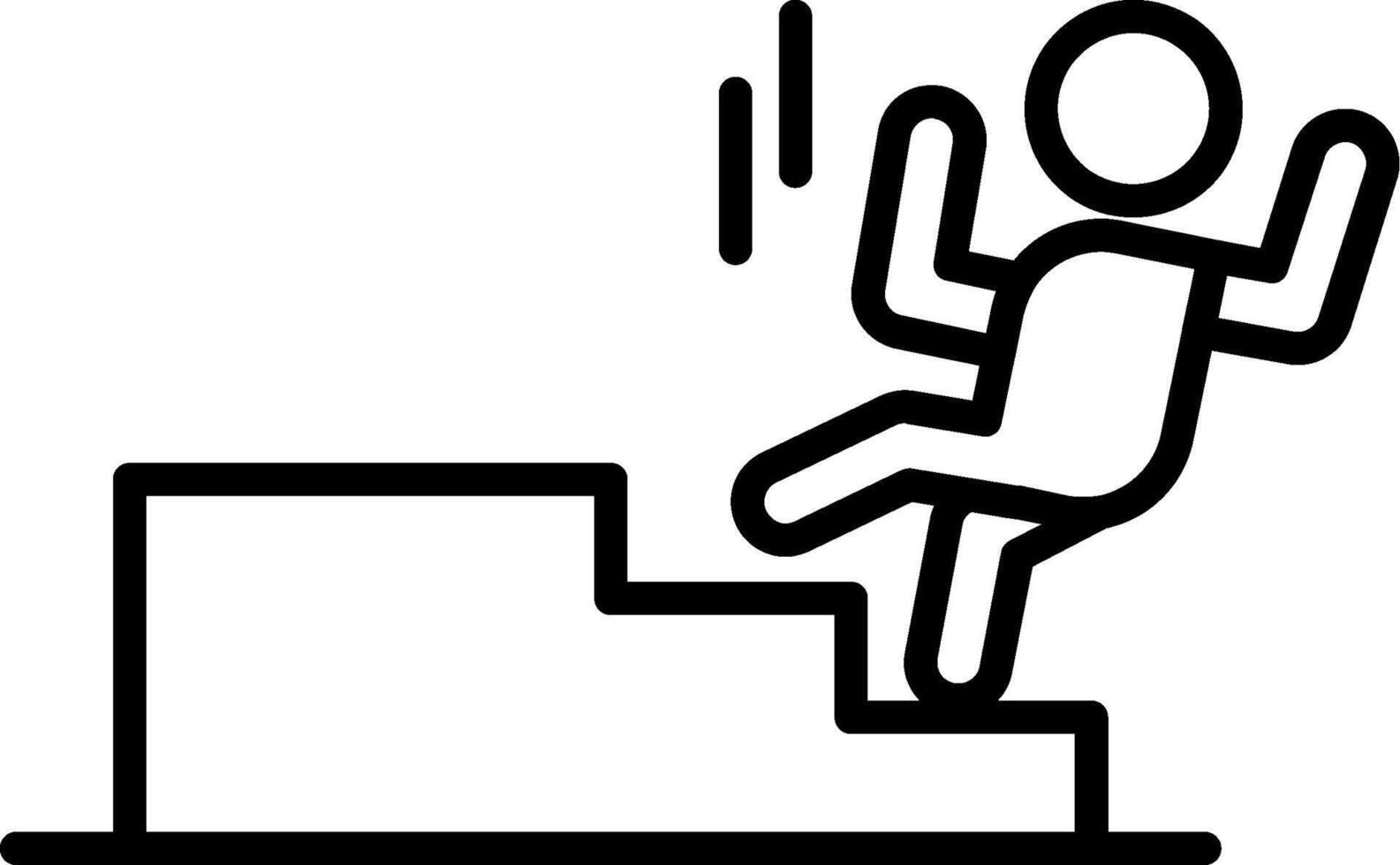 Fall From Stairs Staircase Fall Risk vector