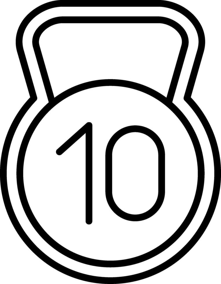 10 kg Kettlebell vector