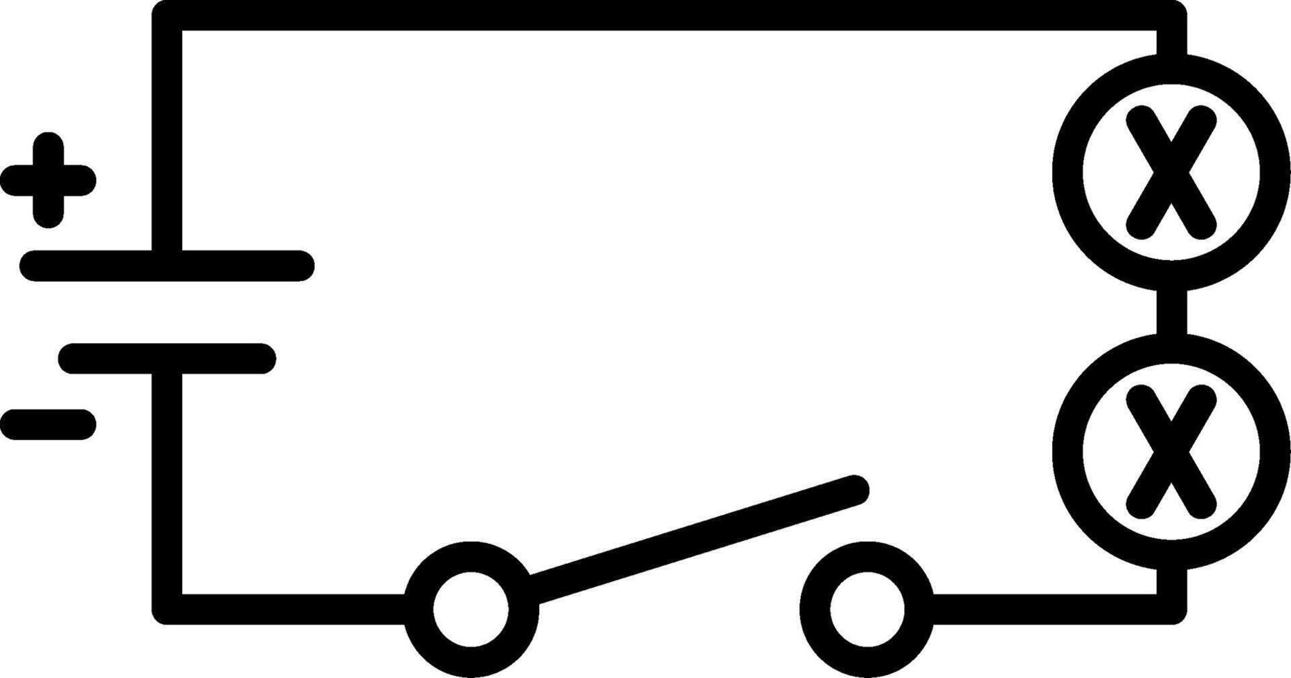 Series Electrical Circuit vector