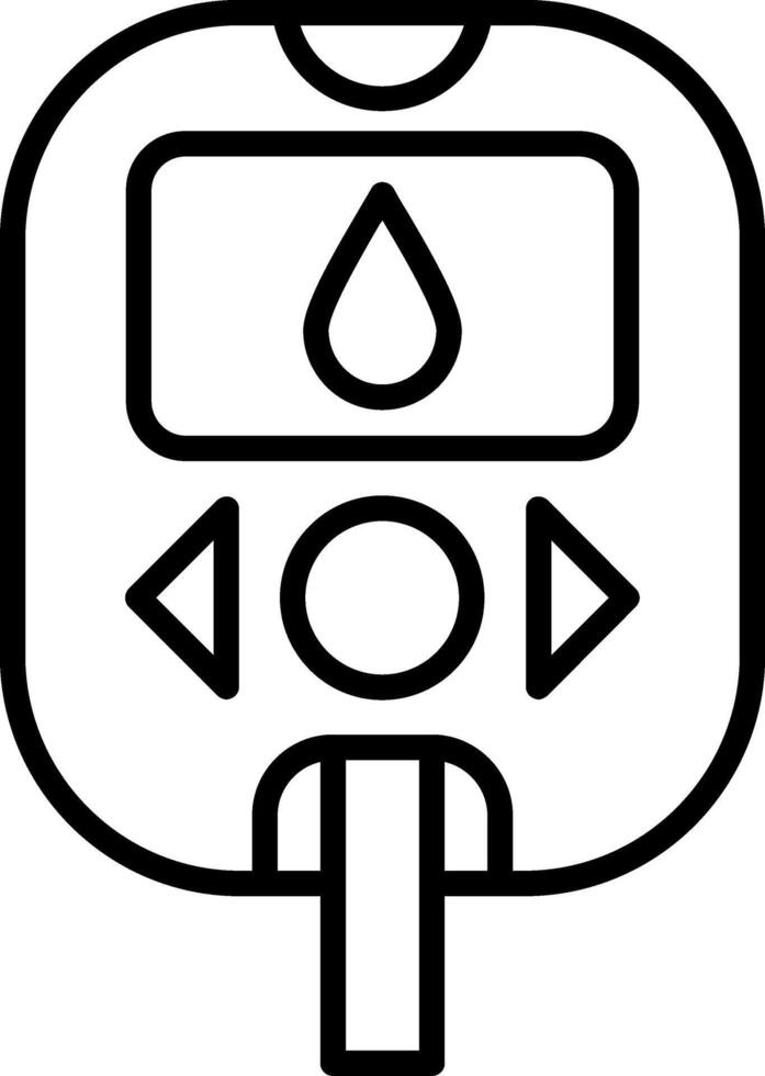 Glucose Meter Blood Sugar Monitor vector