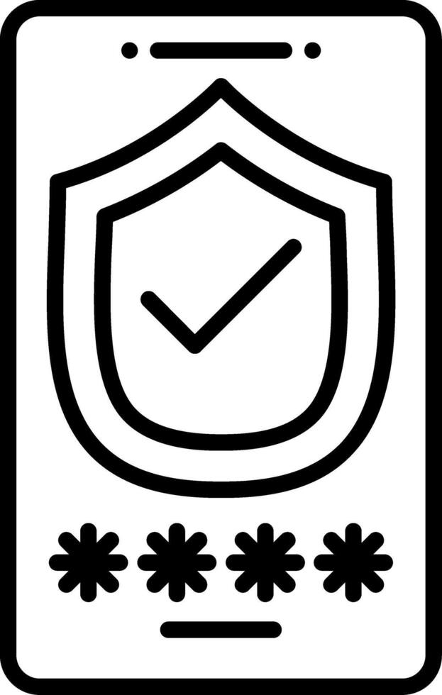 Phone Security Settings vector