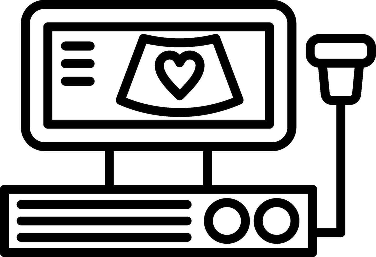 Echocardiogram Heart Ultrasound vector