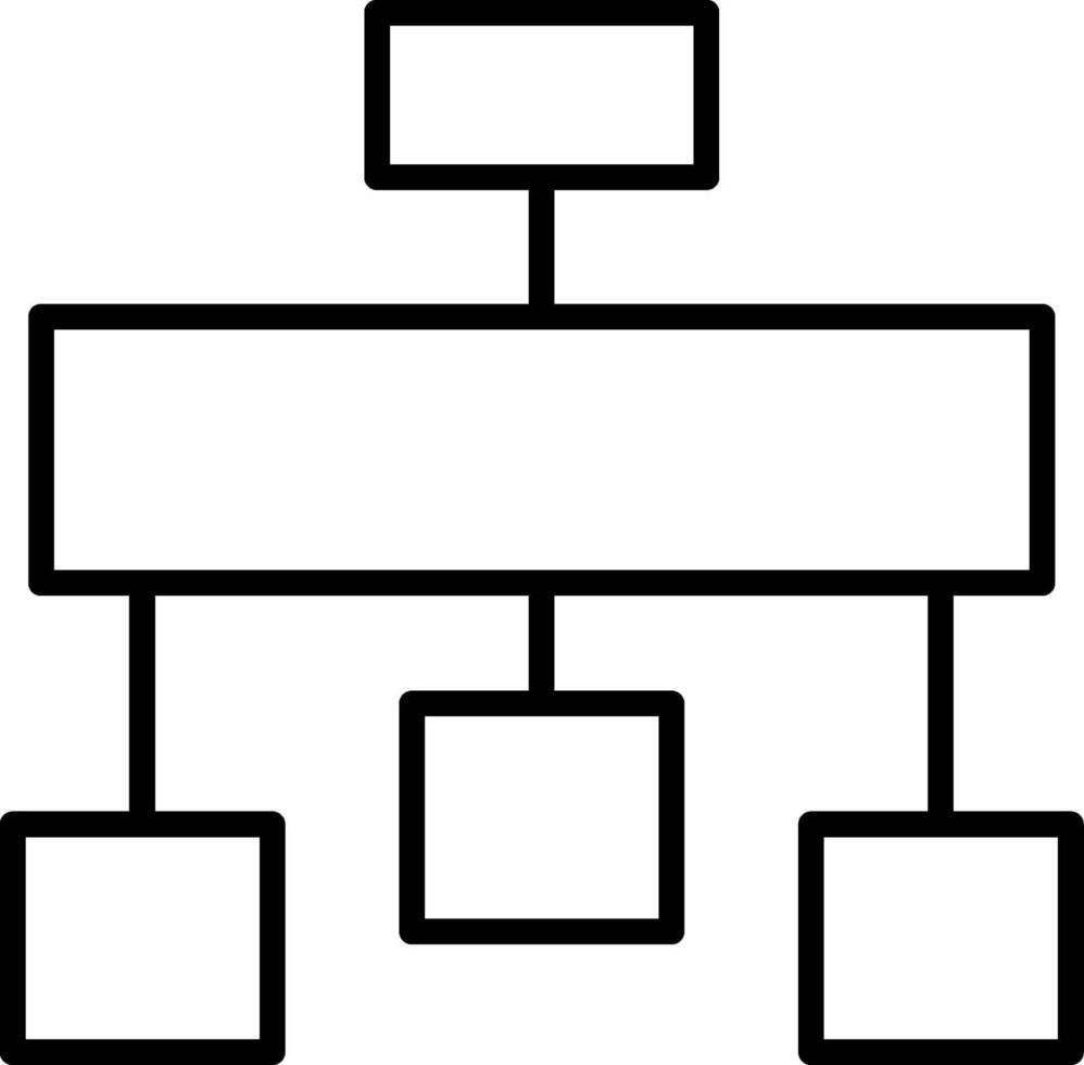 Hierarchical Organizational Structure vector