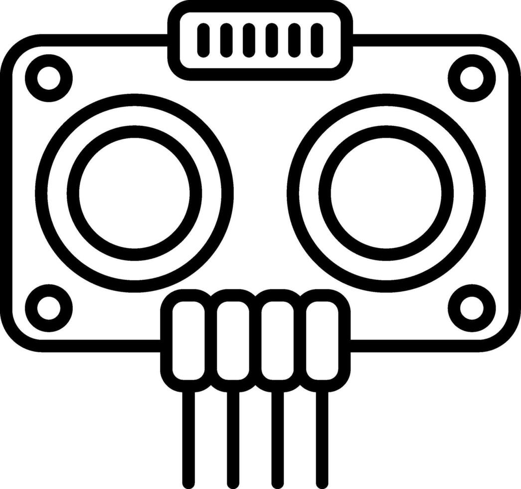 Ultrasonic High-frequency Sound Sensor vector