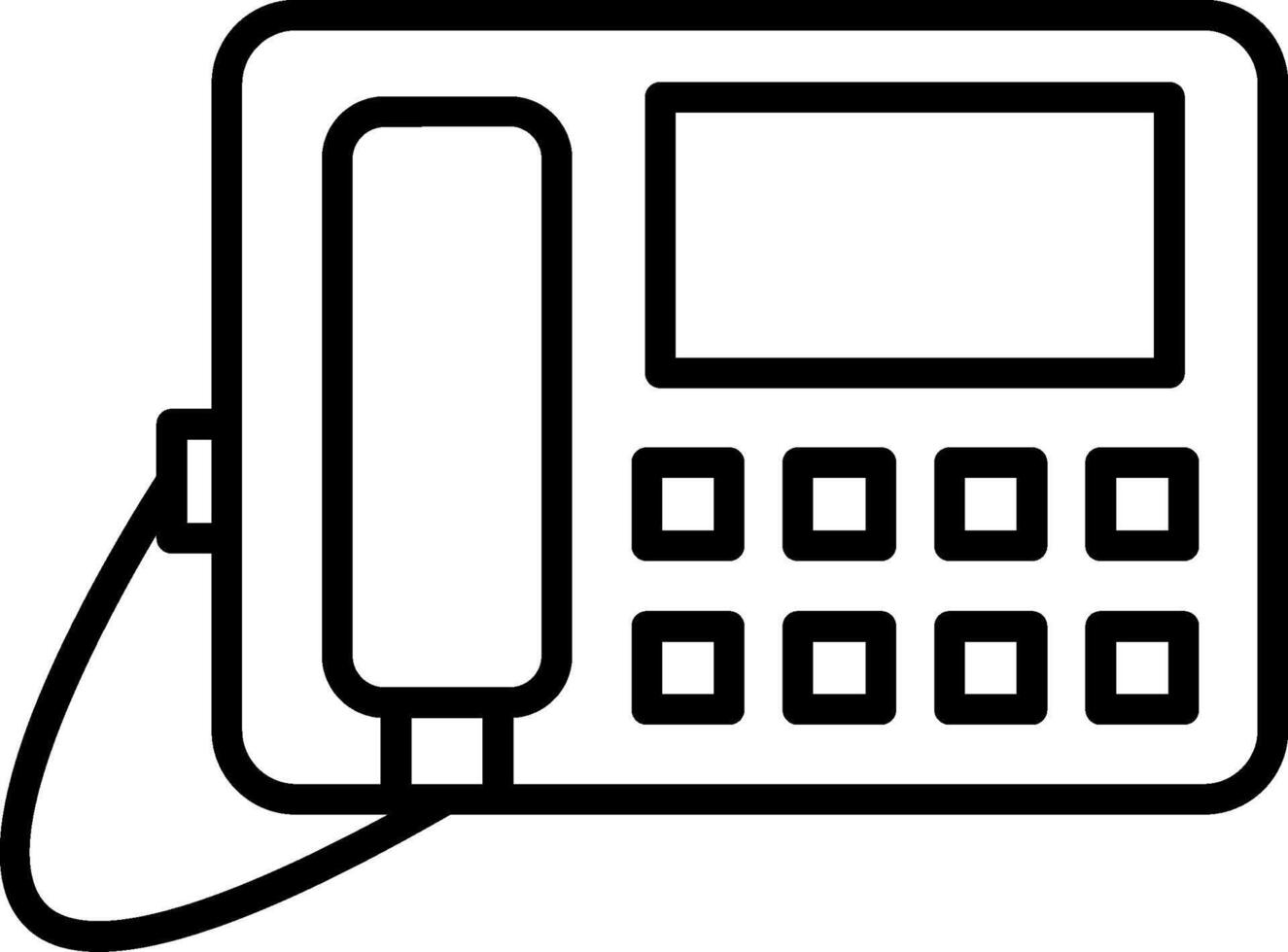 Telephone Communication Device vector