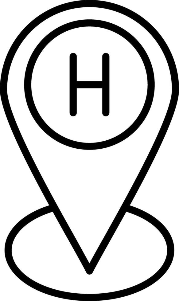 Hospital Location Marker vector