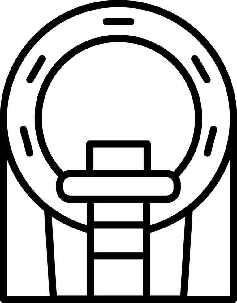 Magnetic Resonance Imaging Detailed Body Scan vector