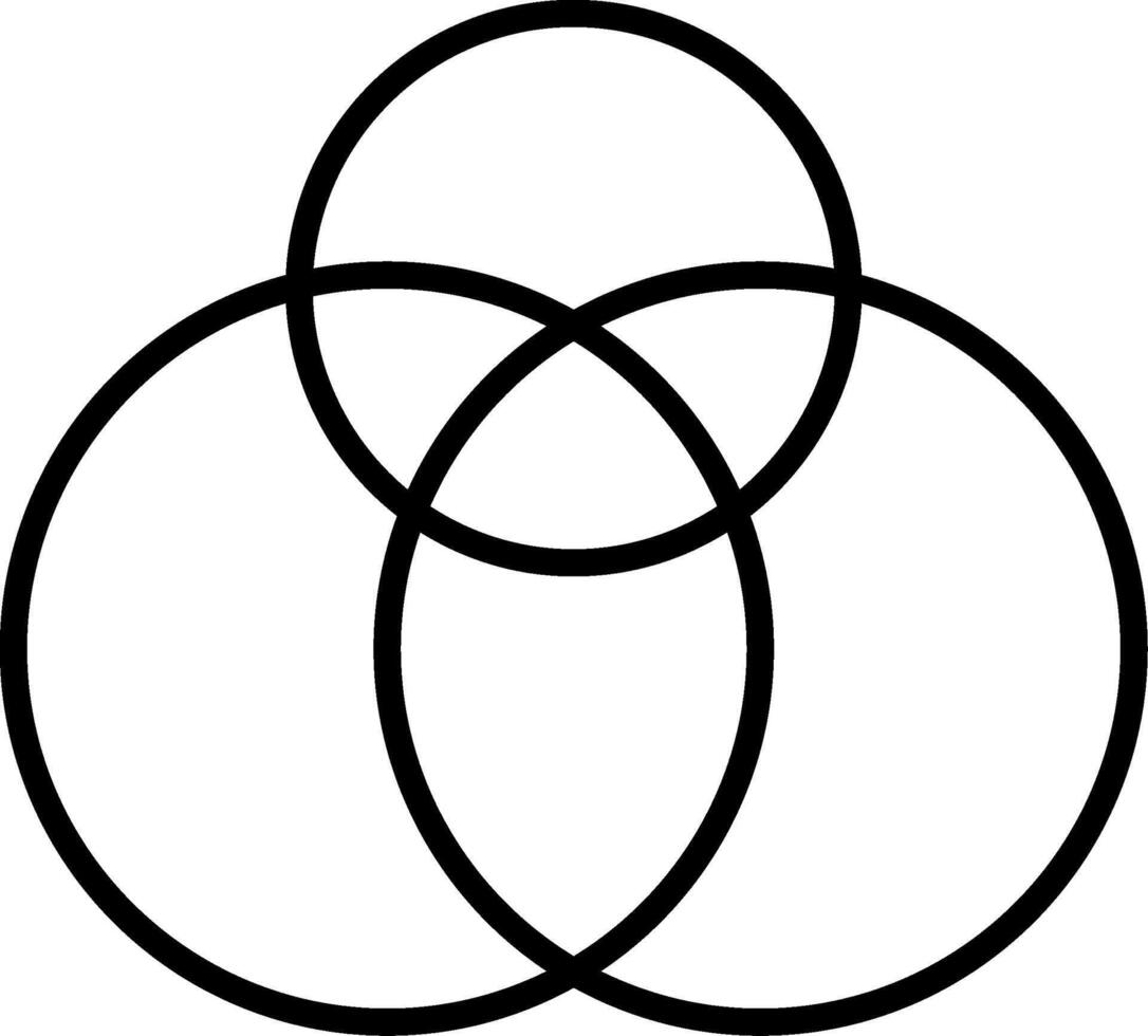 Venn Diagram Set Comparison vector