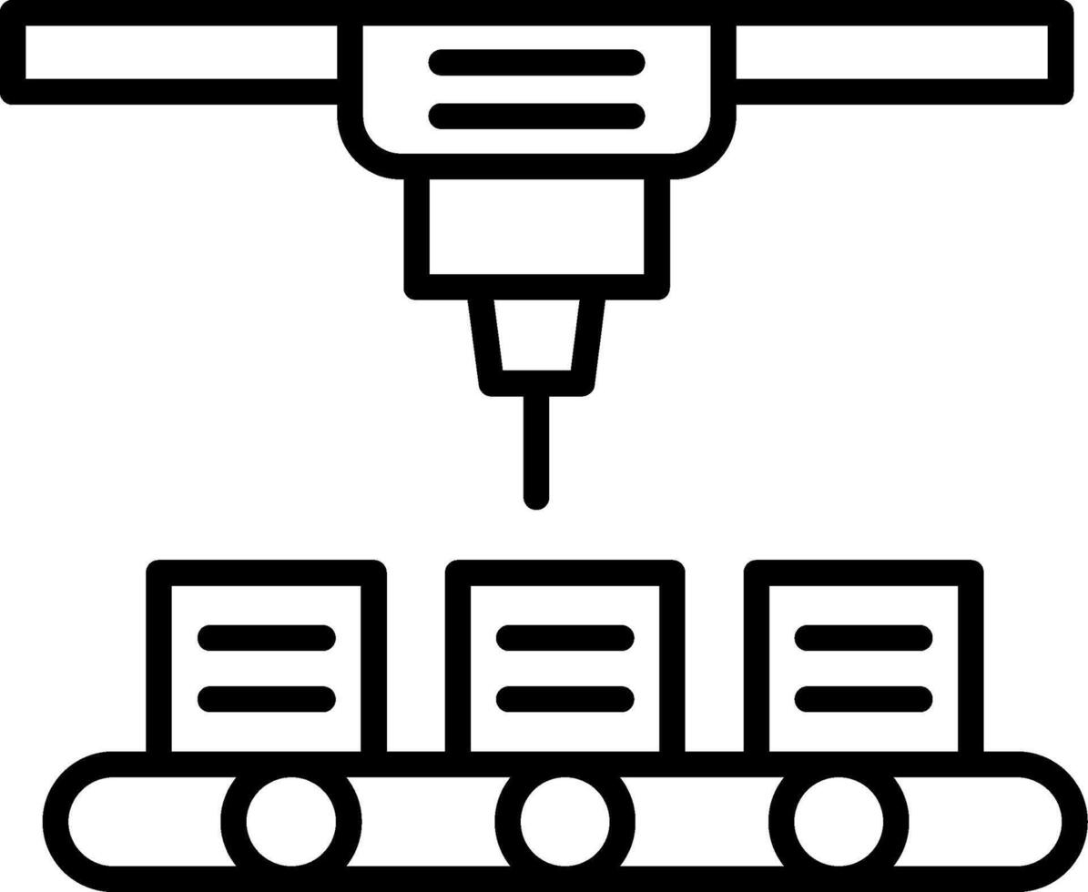 Industrial Production Process vector