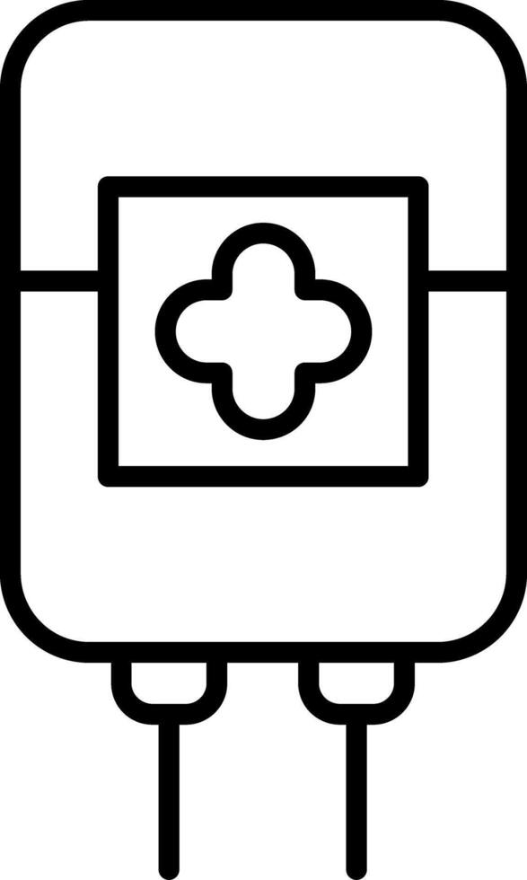 Blood Bag Donation vector
