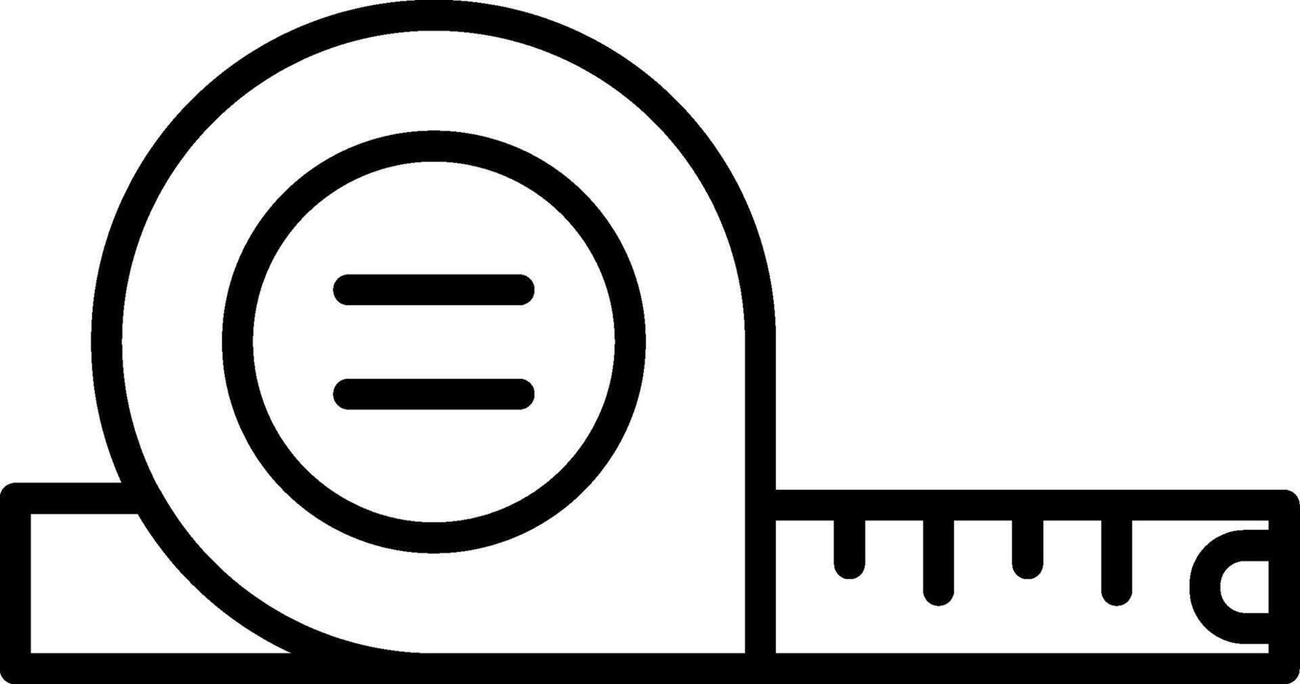 Measuring Tape Length Tool vector