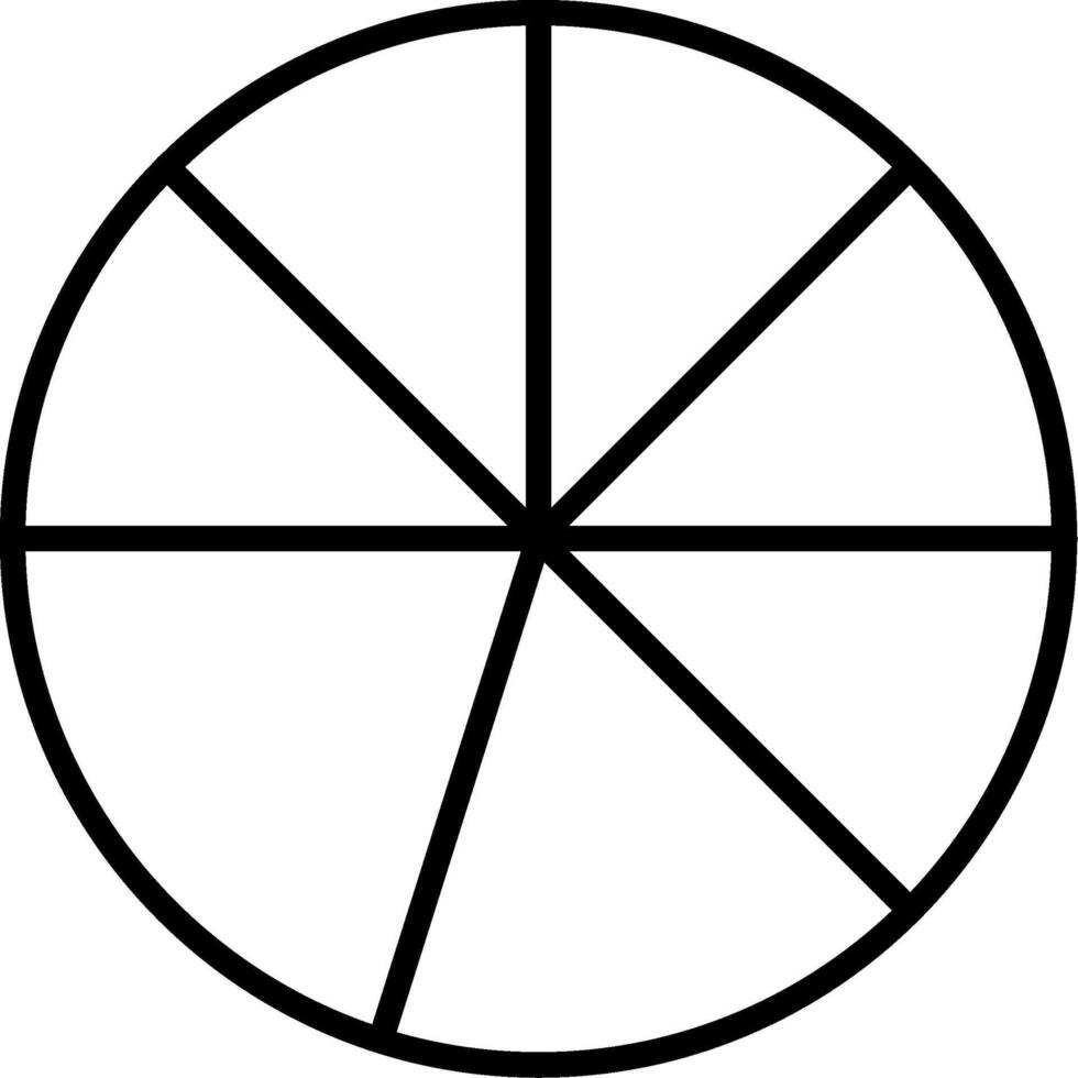 Pie Chart Data Distribution vector