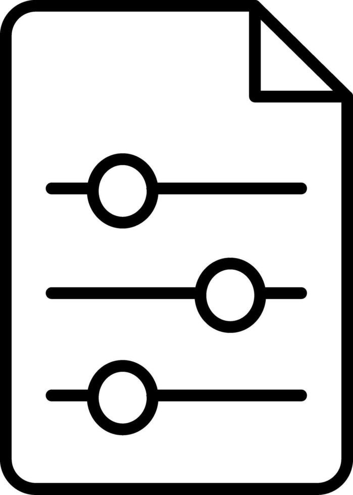 File Preset Settings vector