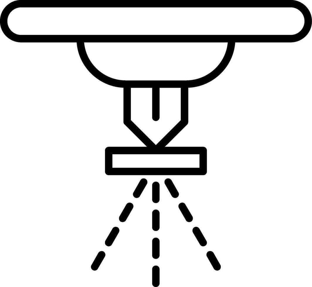 Sprinkler Automatic Irrigation System vector