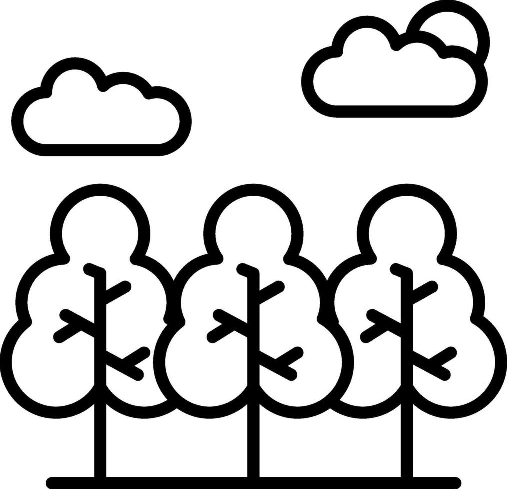 Trees Natures Canopy vector