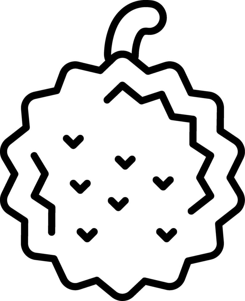 Durian Spiky Fruit vector