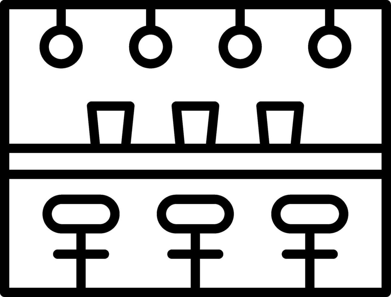 Bar Drinking Area vector