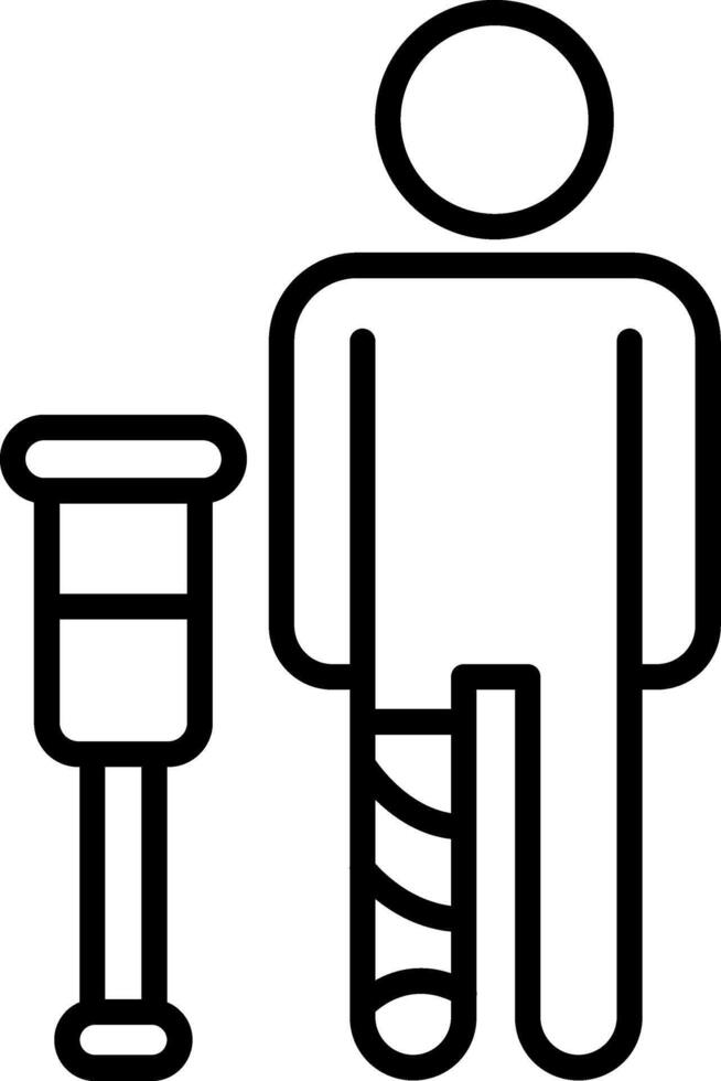 Broken Leg Limb vector