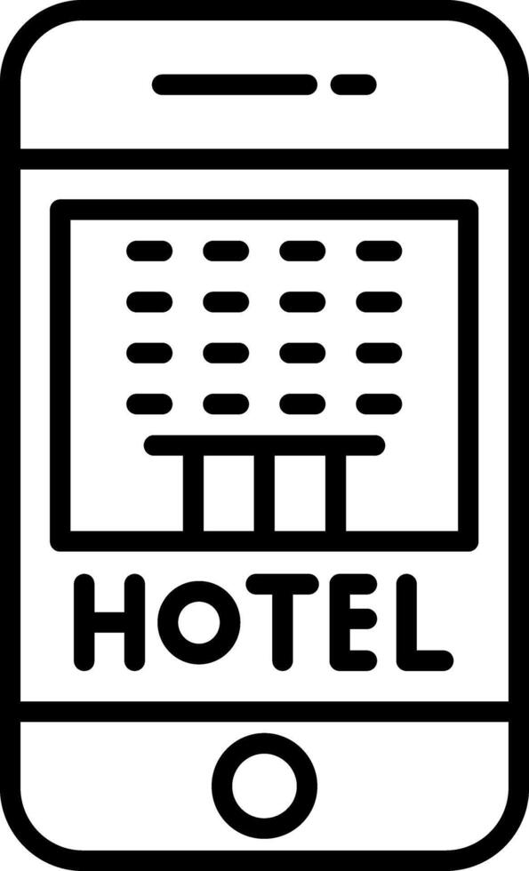 Electronic Hotel Ticket vector