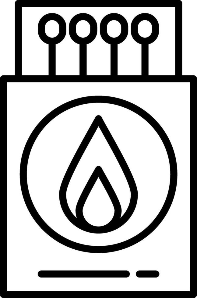 Matchbox Fire Starter vector