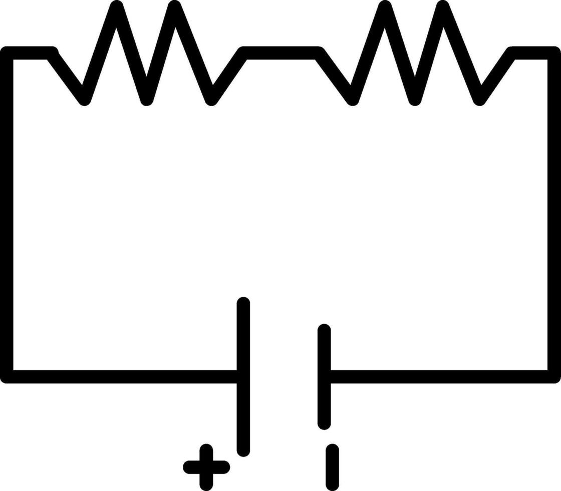 Resistor Divider Circuit vector