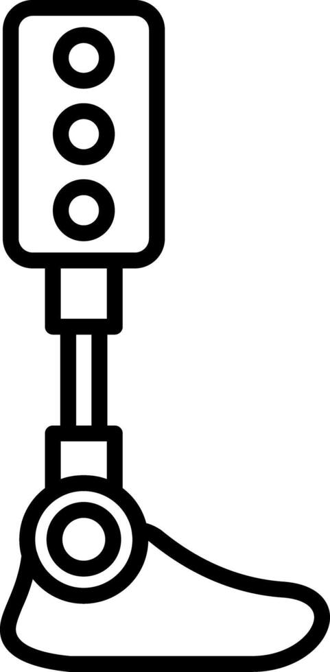 Prosthetic Leg Design vector