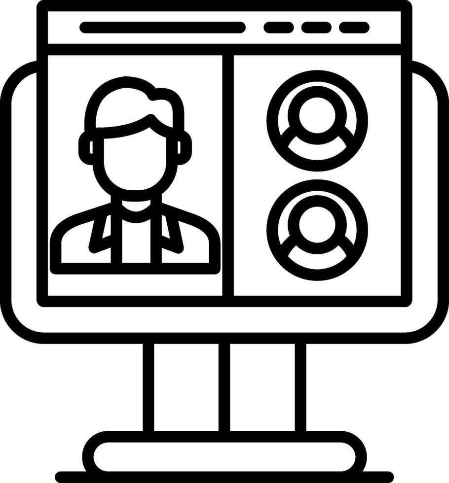 Webinar Live Online Presentation vector