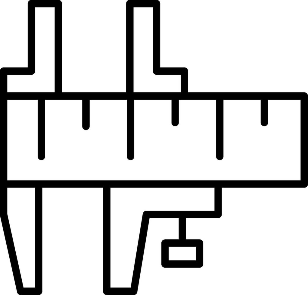 Vernier Caliper Tool vector
