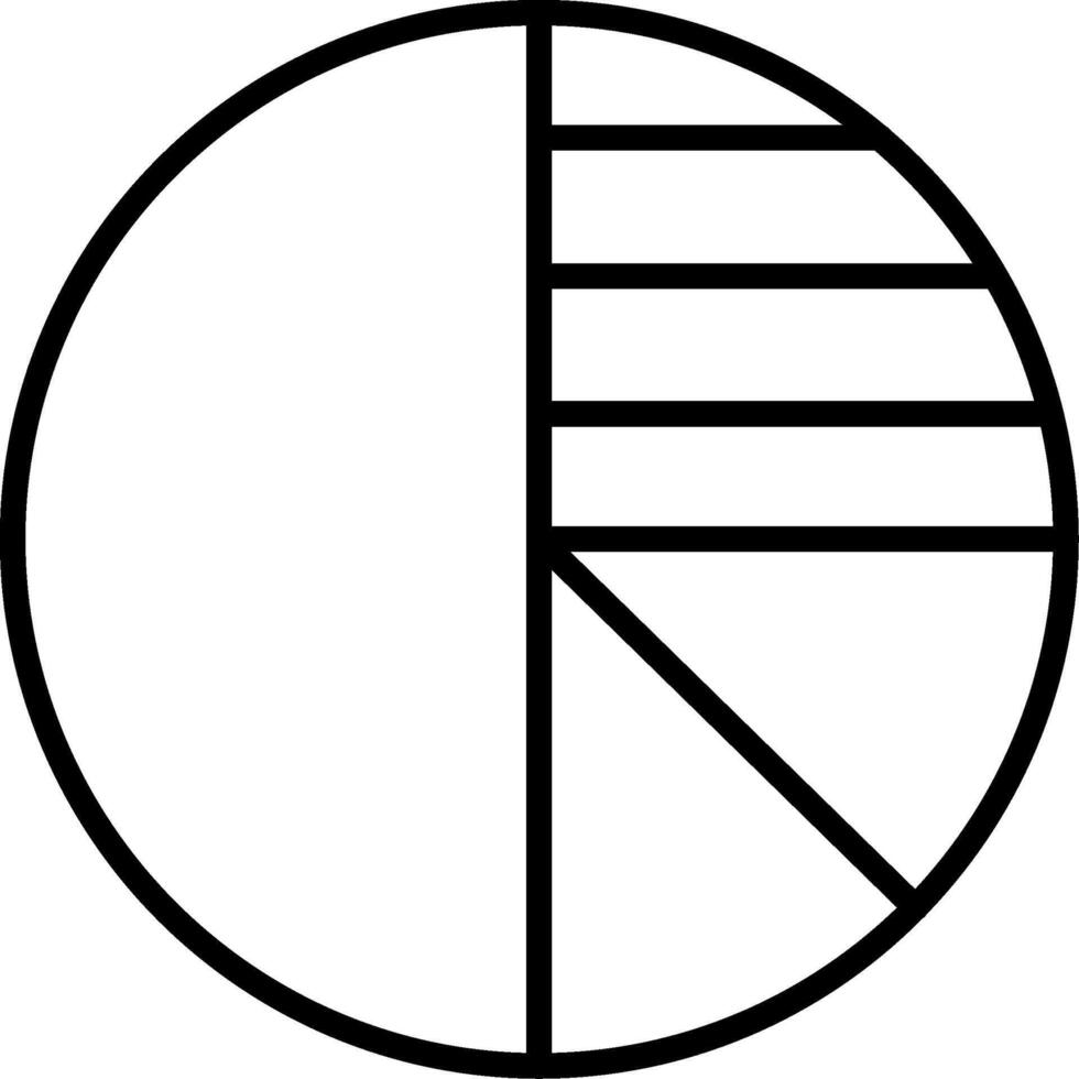 Pie Graph Representation vector