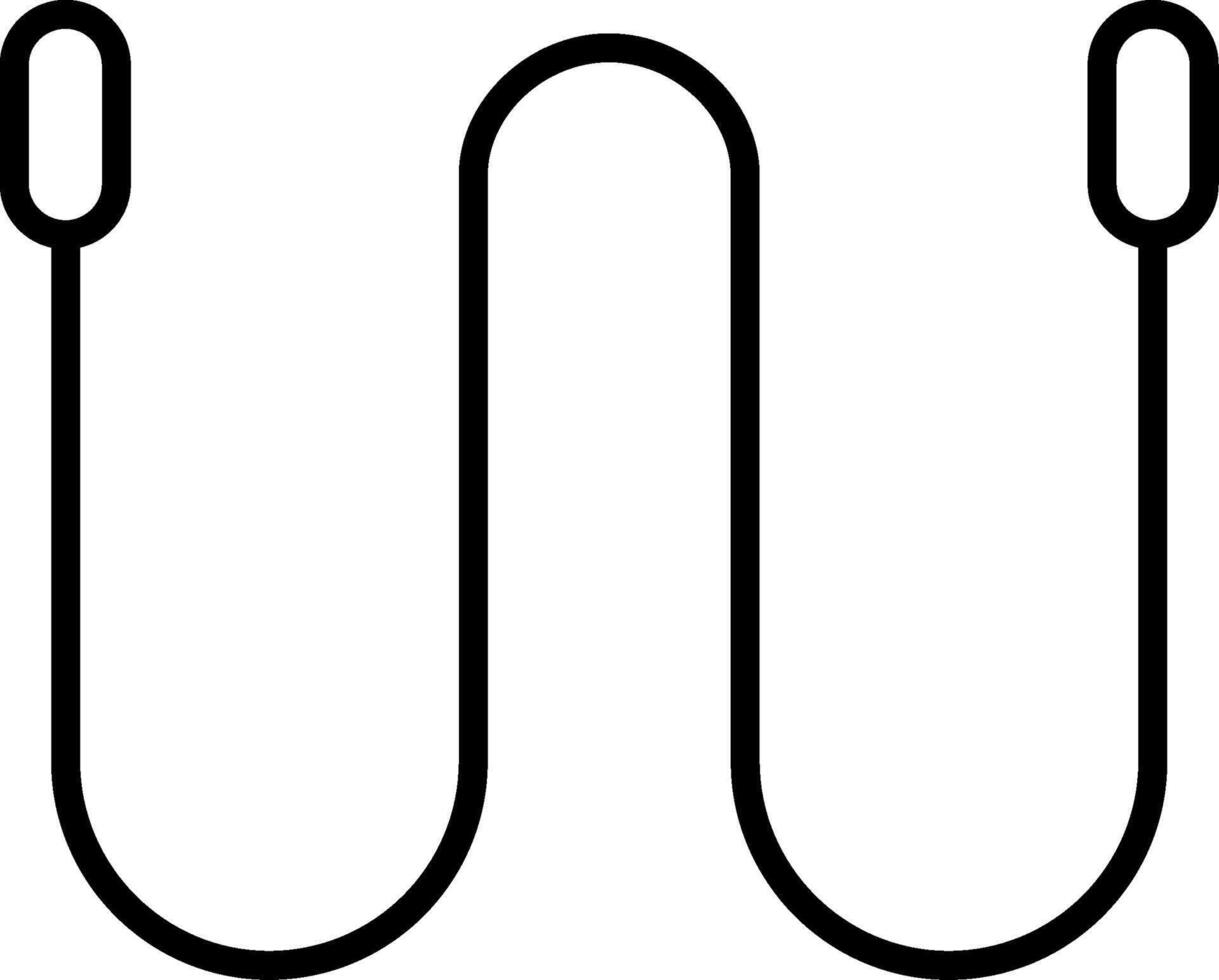 Jumping Rope Fitness Tool vector