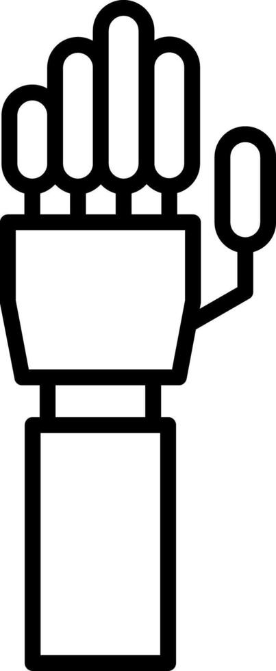 Prosthetic Hand Design vector
