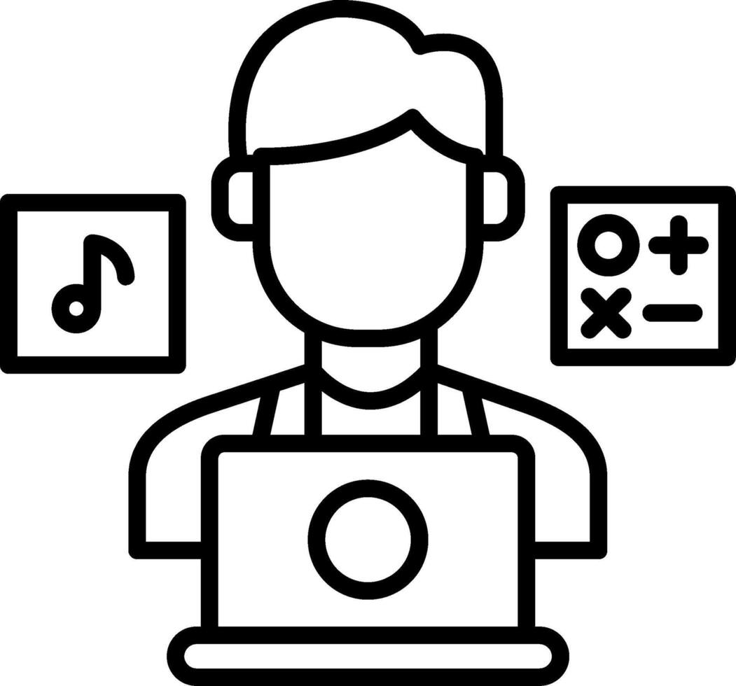 Distance Education Remote Learning vector