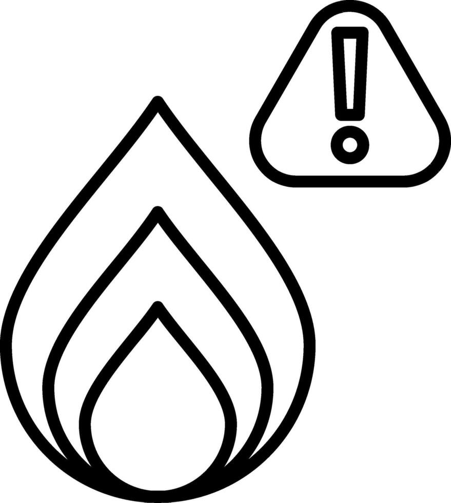 Fire Caution Fire Hazard Warning vector