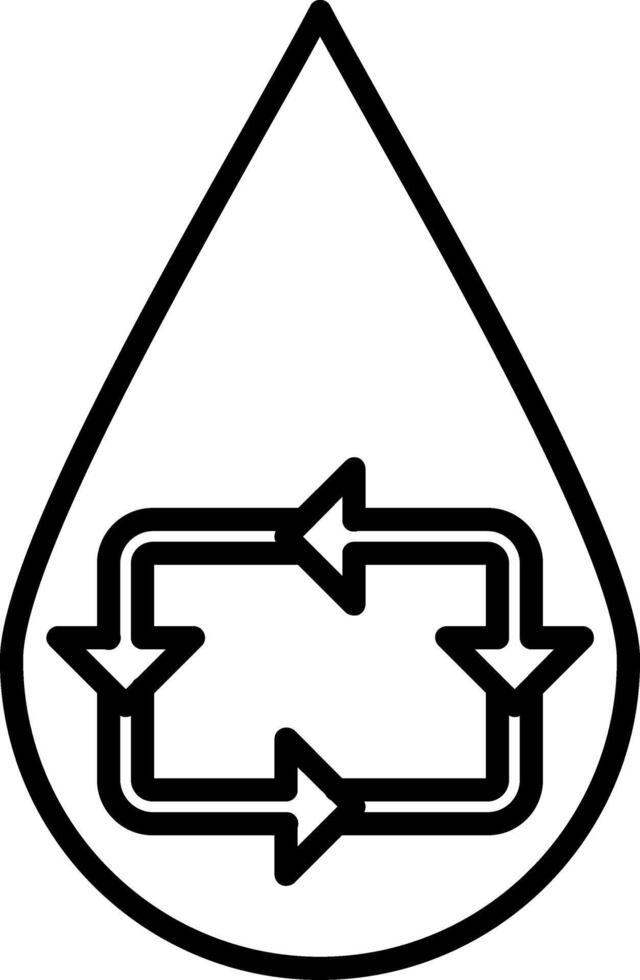 Save Water Recycle vector