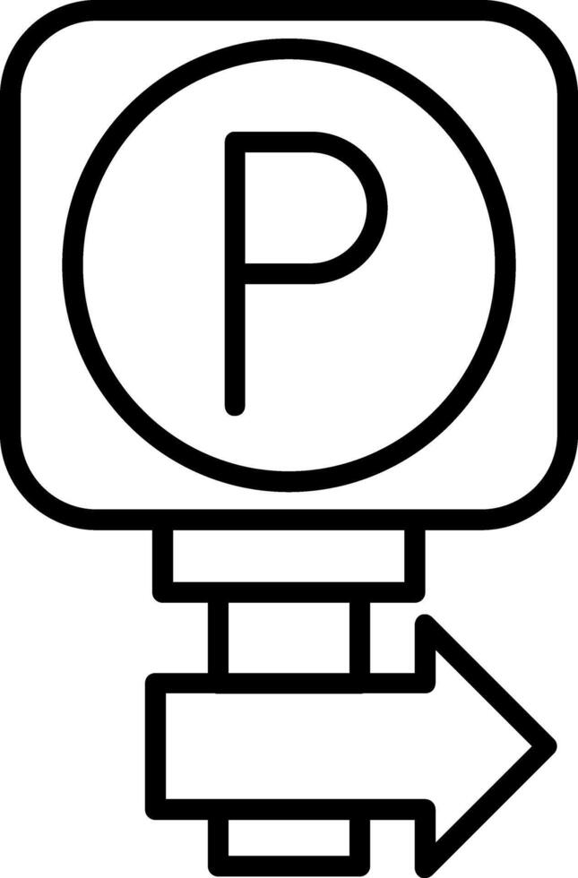 Parking Sign Parking Direction vector