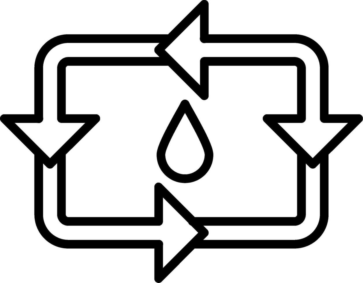 Water Recycling Sustainable Use vector