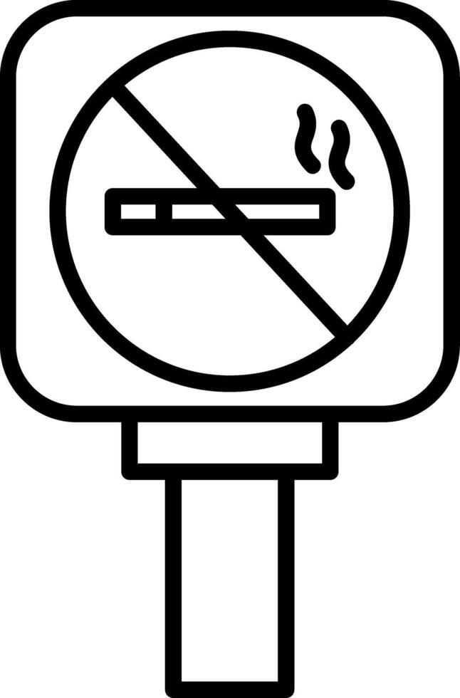 No Smoking Sign Prohibition Sign vector