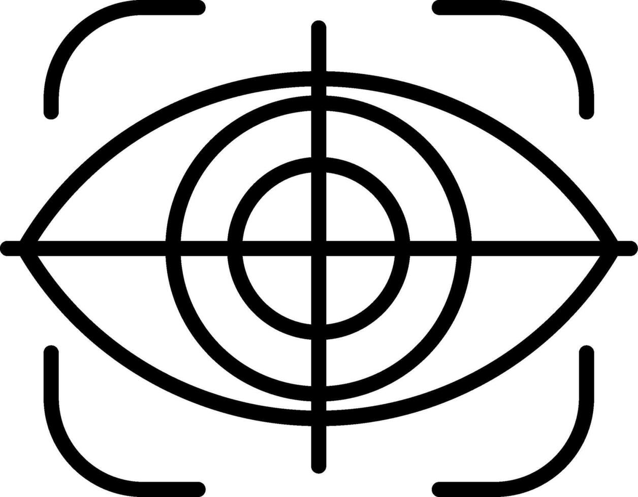 Eye Scanner Eye Identification Tool vector