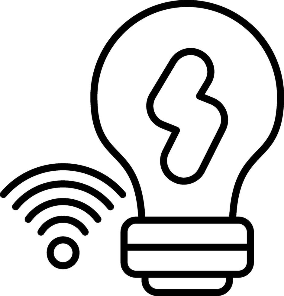 Smart Bulb Intelligent Illumination vector