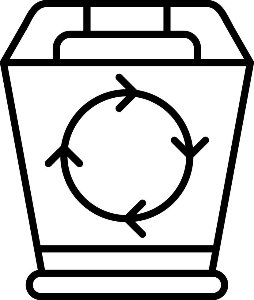 Recycling Bin Waste Collection Bin vector