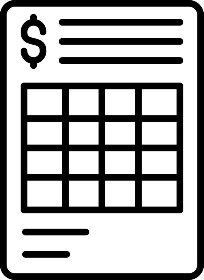 Bill Invoice Document vector