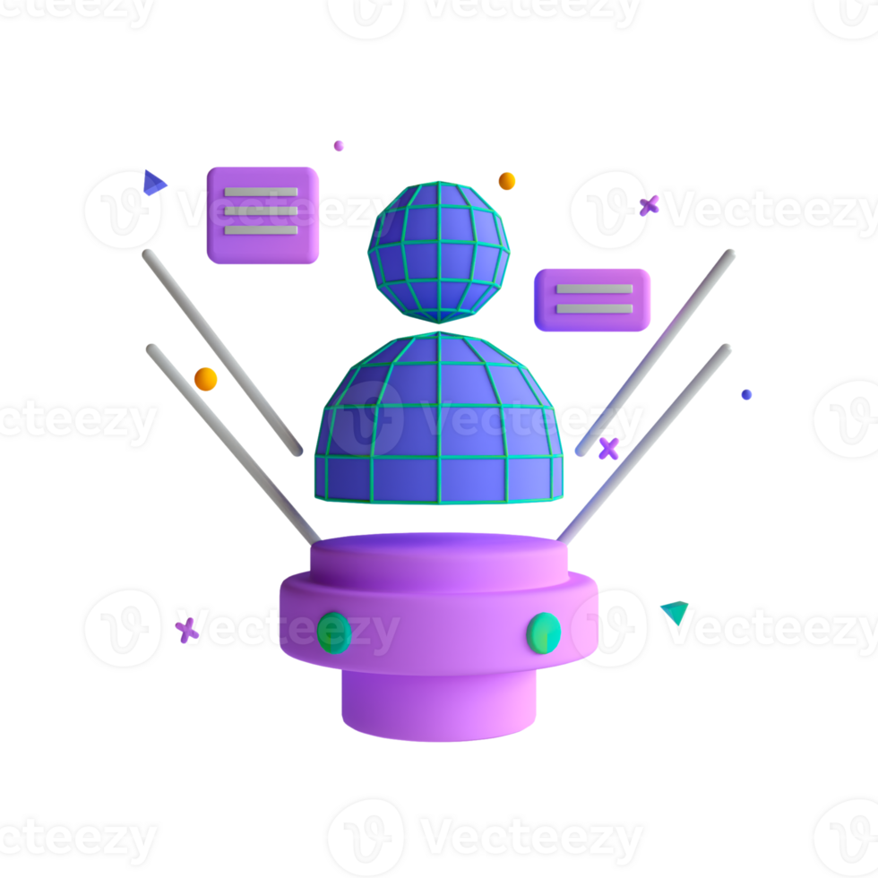 A purple globe with a purple antenna and a purple antenna png