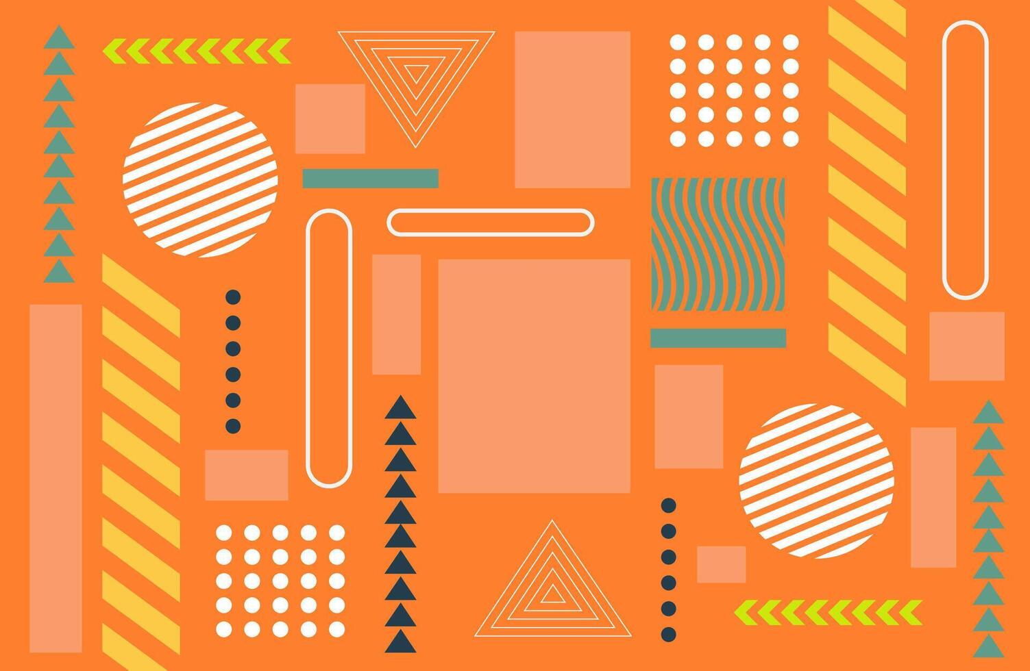 Decorative Minimalist Pattern With Bright Colors vector